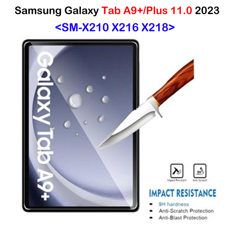 Screen Protector For Samsung Galaxy TAB A9+ A 9 Plus 11.0'' 2023 Tempered Glass for Galaxy TAB A 9 + 11.0 inch 2023 SM-X210 X216 X218